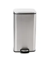 Honey Can Do Stainless Steel Step Trash Cans with Lid, Set of 2 - Silver