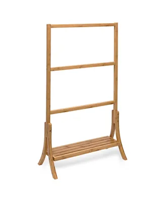 Honey Can Do 3-Tier Bamboo Towel Storage Rack