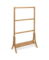 Honey Can Do 3-Tier Bamboo Towel Storage Rack