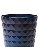 Glitzhome Oversized Faux Ceramic Textured Tall Pot Planter, Set of 2