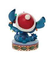 Jim Shore Disney Traditions Stitch Wrapped in Lights Figurine