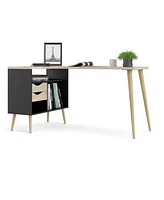 Tvilum Diana 2 Drawer, 3 Shelf Desk