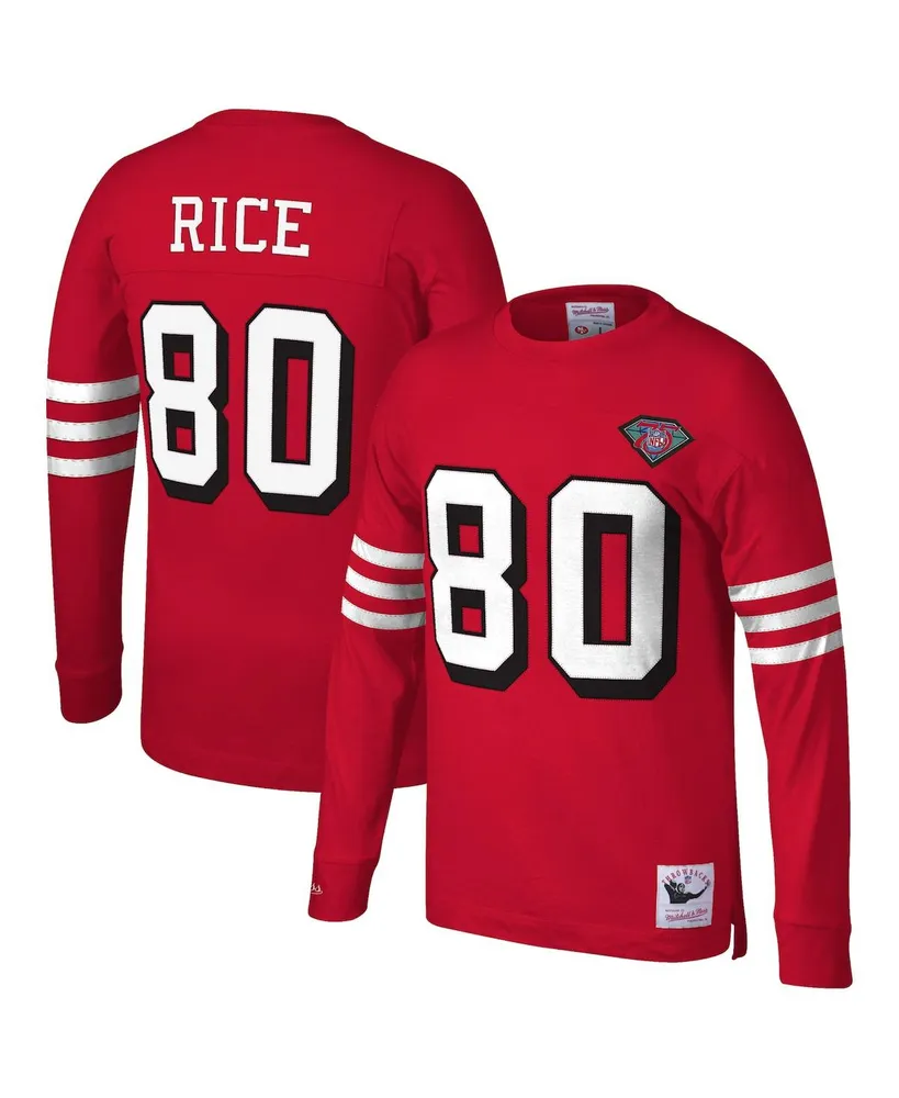 Jerry Rice San Francisco 49ers Mitchell & Ness Retired Player Name & Number  Pullover Hoodie - Scarlet