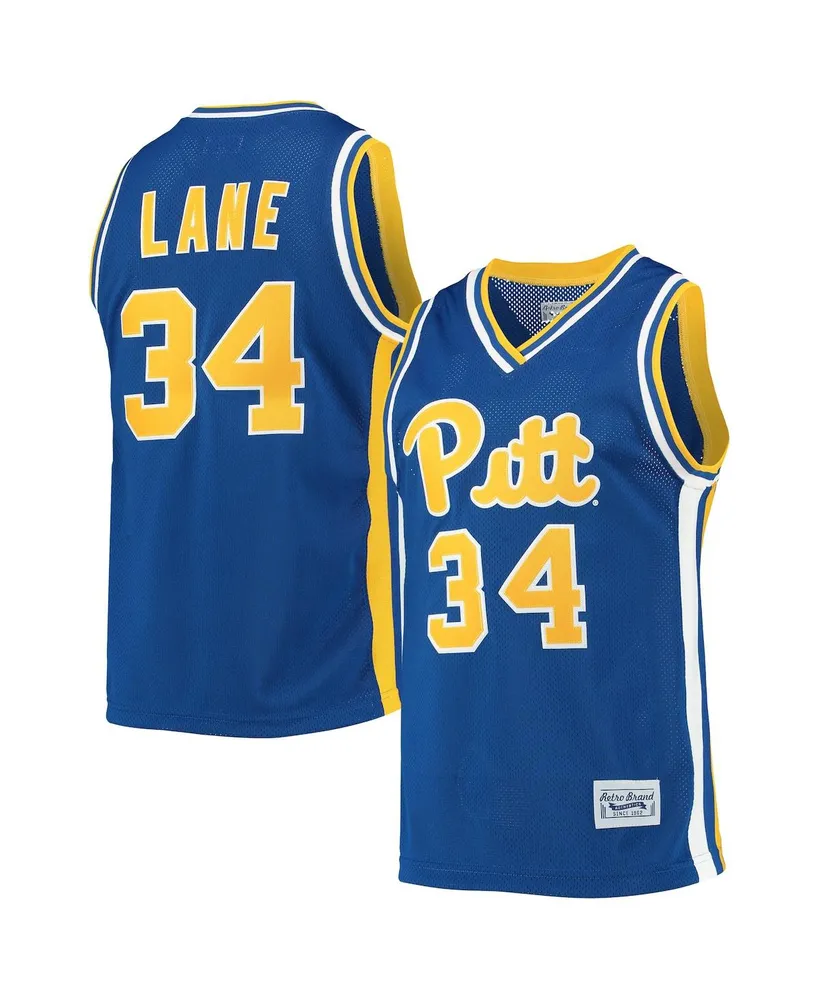 Men's Original Retro Brand Jerome Lane Royal Pitt Panthers Alumni Commemorative Classic Basketball Jersey