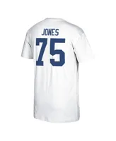 Men's Mitchell & Ness Deacon Jones White Los Angeles Rams Retired Player Logo Name and Number T-shirt