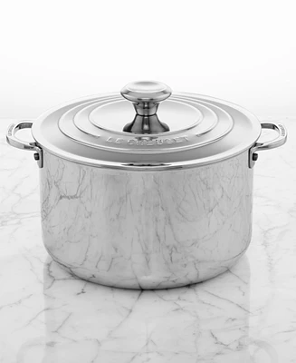 Le Creuset 7 Quart Stainless Steel Stockpot with Lid