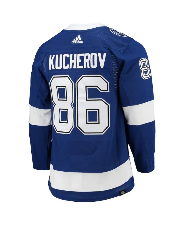 Men's Adidas Nikita Kucherov White Tampa Bay Lightning Reverse Retro 2.0 Name & Number T-Shirt Size: Small