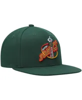 Men's Mitchell & Ness Green Seattle SuperSonics Hardwood Classics Team Ground 2.0 Snapback Hat