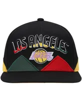 Men's Mitchell & Ness Black Los Angeles Lakers Hardwood Classics Black History Month Snapback Hat