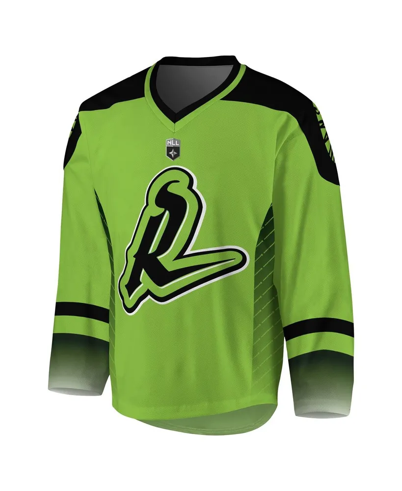 Men's Green, Black Saskatchewan Rush Replica Jersey