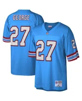 Men's Mitchell & Ness Eddie George Light Blue Houston Oilers Legacy Replica Jersey