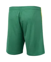 Men's Mitchell & Ness Green Seattle Supersonics Hardwood Classics Logo Swingman Shorts