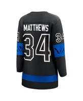 Women's Fanatics Auston Matthews Black Toronto Maple Leafs Alternate Premier Breakaway Reversible Player Jersey