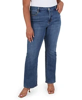 Seven7 Plus Size Tummyless Slim Boot Jeans