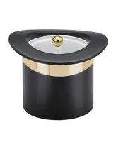 Top Hat Acrylic Cover Brass Band Ice Bucket, 3 Quart