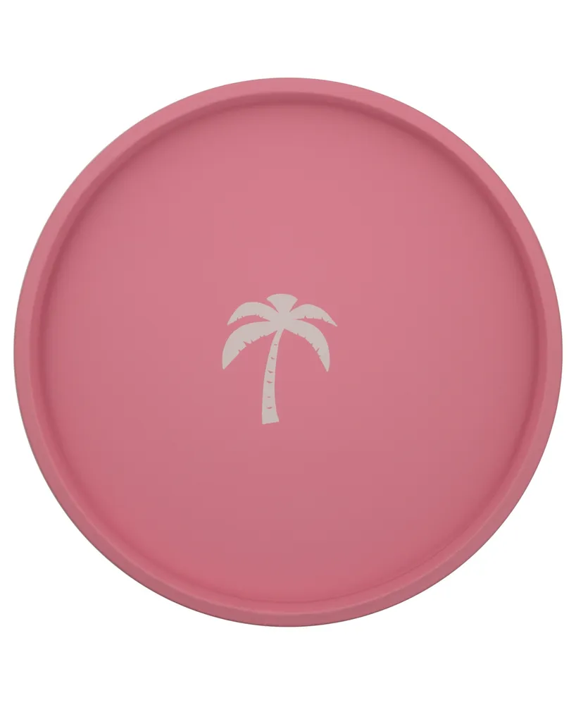 Pastimes 14" Round Palm Tree Serving Tray