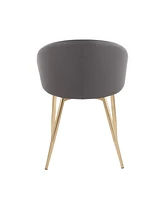 Lumisource Claire Contemporary Glam Chair Leather