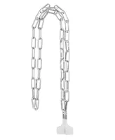 Anne Klein Women's Silver-Tone Alloy Metal Chain Necklace designed for Apple AirPods and AirPods Pro