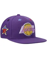 Men's Mitchell & Ness Purple Los Angeles Lakers Hardwood Classics 1997 Nba All-Star Weekend Top Star Snapback Hat