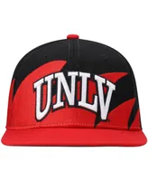 Men's Mitchell & Ness Red, Black Unlv Rebels Sharktooth Snapback Hat