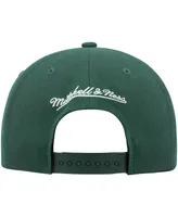Men's Mitchell & Ness Hunter Green Milwaukee Bucks Ground 2.0 Snapback Hat