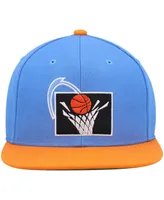 Men's Mitchell & Ness Blue and Orange Cleveland Cavaliers Hardwood Classics Team Two-Tone 2.0 Snapback Hat