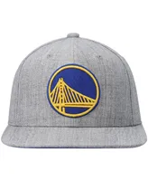 Men's Mitchell & Ness Heathered Gray Golden State Warriors 2.0 Snapback Hat