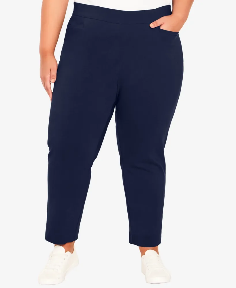 Avenue Plus Size Super Stretch Crop High Rise Pant