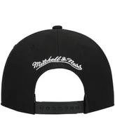 Men's Mitchell & Ness Black Tuskegee Golden Tigers Pattern Snapback Hat