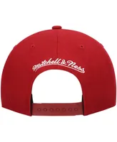 Men's Mitchell & Ness Red Miami Heat Ground 2.0 Snapback Hat