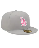 Men's New Era Gray Los Angeles Dodgers 2022 Mother's Day On-Field 59Fifty Fitted Hat
