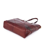 Old Trend Women's Genuine Leather Prism Tote Bag