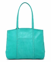 Old Trend Women's Genuine Leather Dancing Bamboo Tote Bag