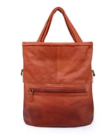 Old Trend Sweet Lotus Leather Bucket Bag