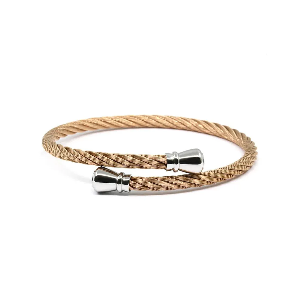 Charriol Men's Celtic Stainless Steel Bangle - Rose Gold