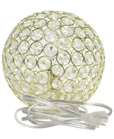 Elegant Designs Elipse 8" Crystal Ball Sequin Table Lamp