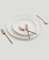 Cambridge Silversmiths Gaze Copper Mirror Cocktail Forks Set, 4 Piece