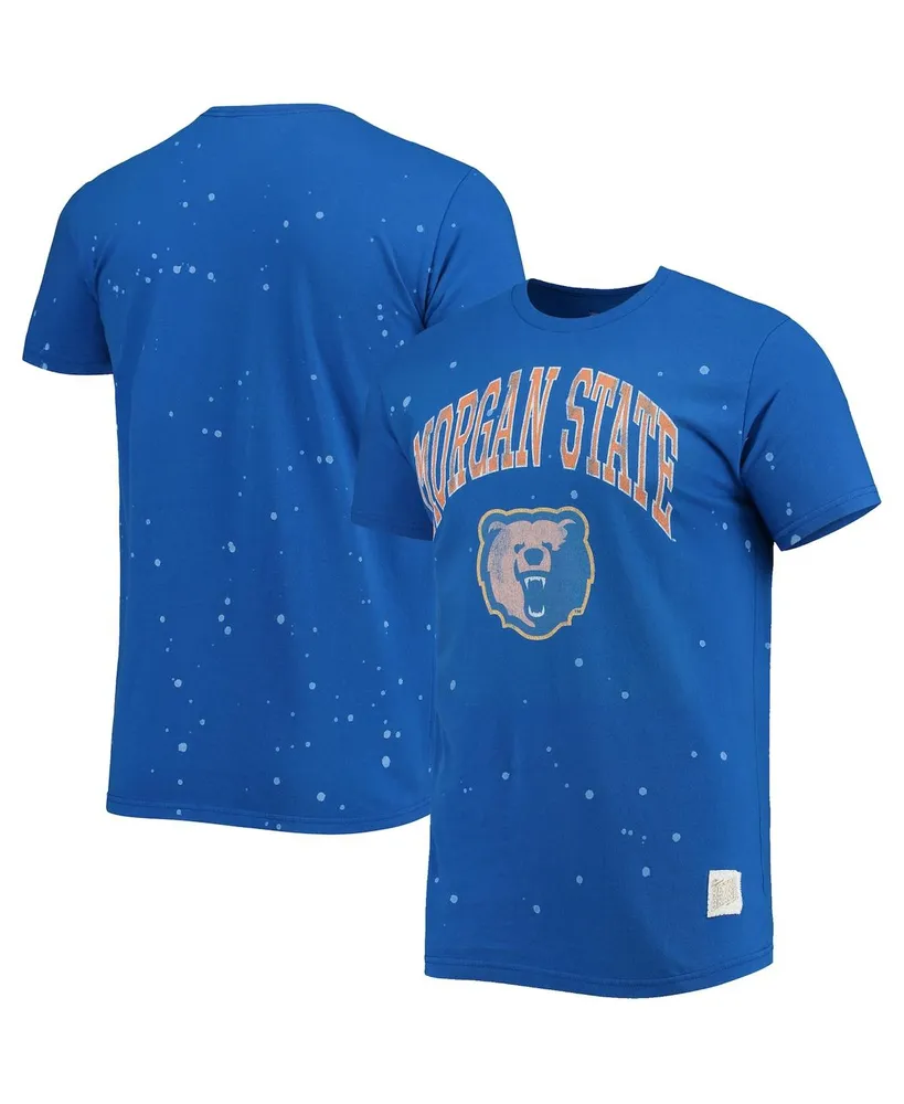 Men's Original Retro Brand Royal Morgan State Bears Bleach Splatter T-shirt