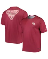 Men's Columbia Crimson Oklahoma Sooners Terminal Tackle Omni-Shade T-shirt