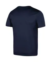 Men's Under Armour Navy Midshipmen School Mascot Logo Performance Cotton T-shirt