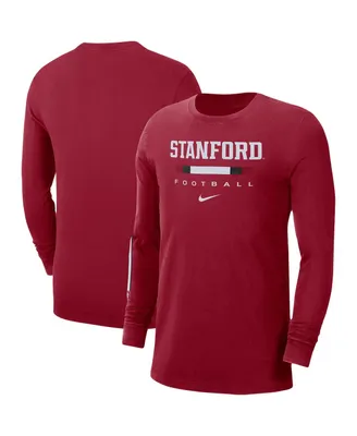 Men's Nike Cardinal Stanford Word Long Sleeve T-shirt