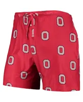 Men's Concepts Sport Scarlet Ohio State Buckeyes Flagship Allover Print Jam Shorts