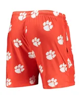 Men's Concepts Sport Orange Clemson Tigers Flagship Allover Print Jam Shorts