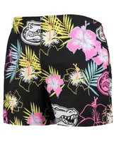 Men's Foco Black Florida Gators Neon Floral Swim Trunks