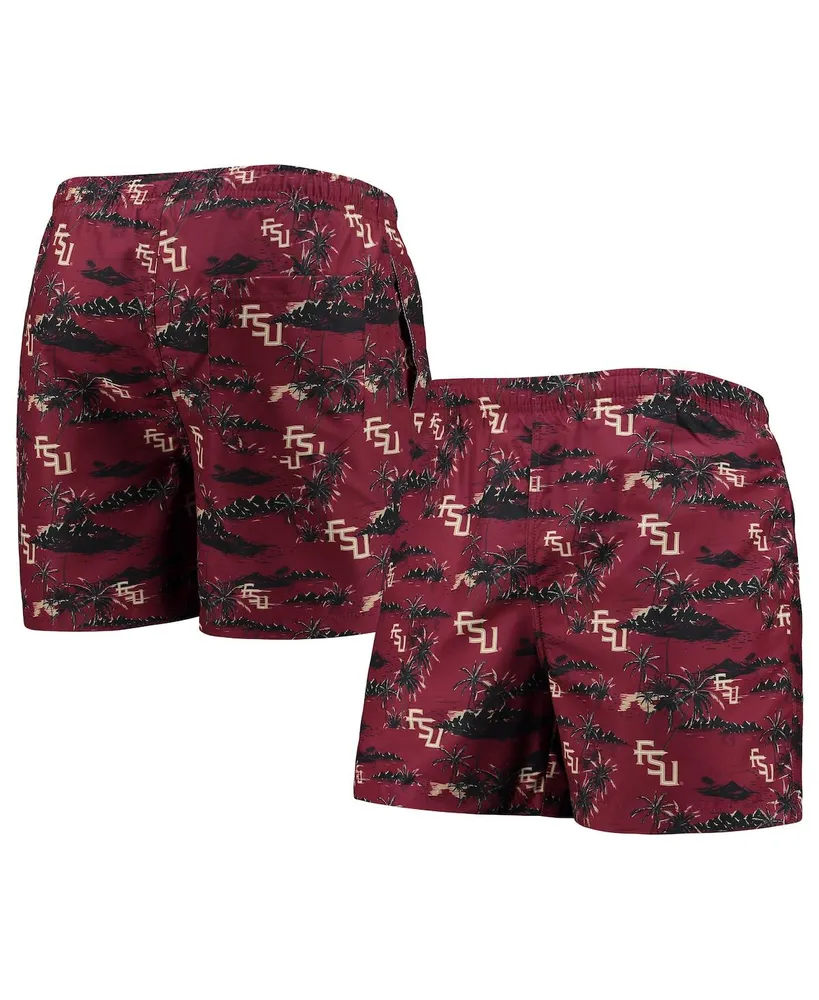 Men's Foco Garnet Florida State Seminoles Island Palm Swim Trunks