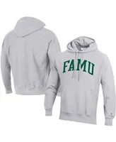 Men's Champion Gray Florida A&M Rattlers Tall Arch Pullover Hoodie