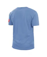 Men's New Era Blue La Clippers 2021/22 City Edition Brushed Jersey T-shirt