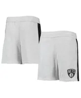 Big Boys Heathered Gray Brooklyn Nets Wingback Shorts