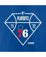 Men's Fanatics Royal Philadelphia 76ers 2022 Nba Playoffs Diamond Tip Off T-shirt