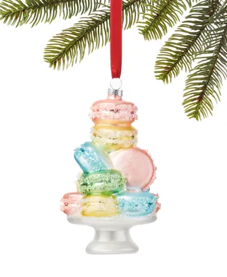 Holiday Lane Sweet Tooth Molded Glass Macaroon Ornament, Created for Macy's